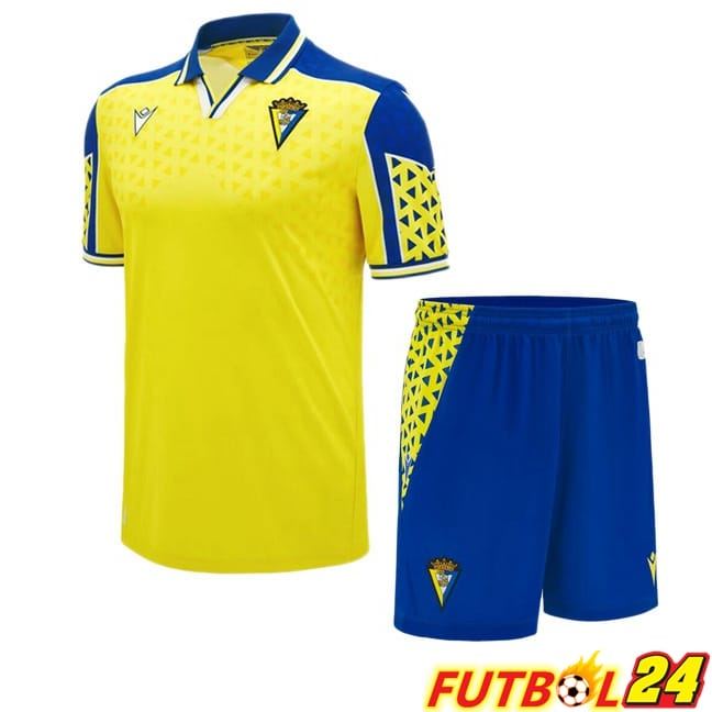 Camisetas De Futbol Cadiz CF Ninos Primera Amarillo 2024/2025