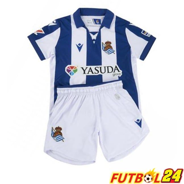 Camisetas De Futbol Real Sociedad Ninos Primera Azul 2024/2025
