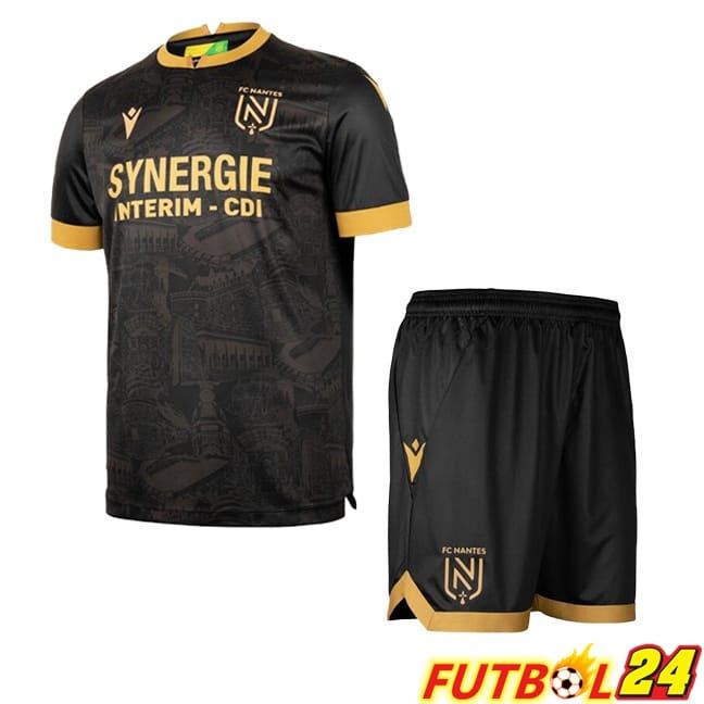 Camisetas De Futbol FC Nantes Ninos Segunda Negro 2024/2025