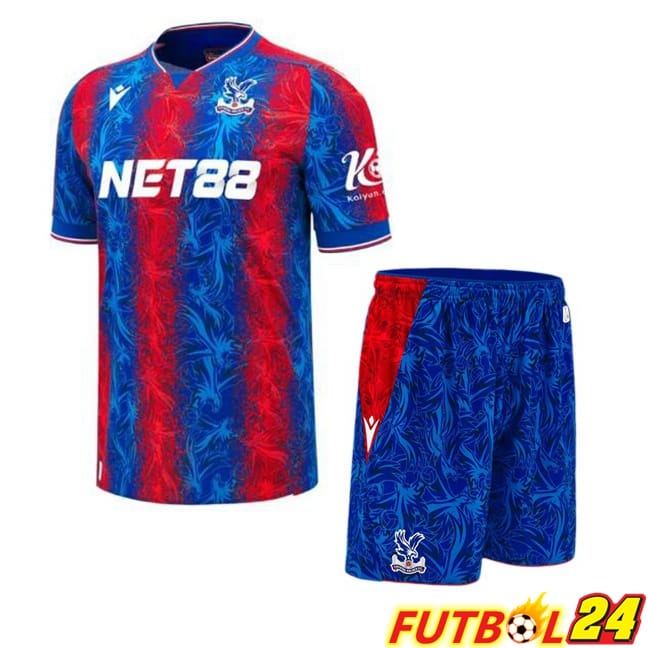 Camisetas De Futbol Crystal Palace Ninos Primera Rojo Azul 2024/2025