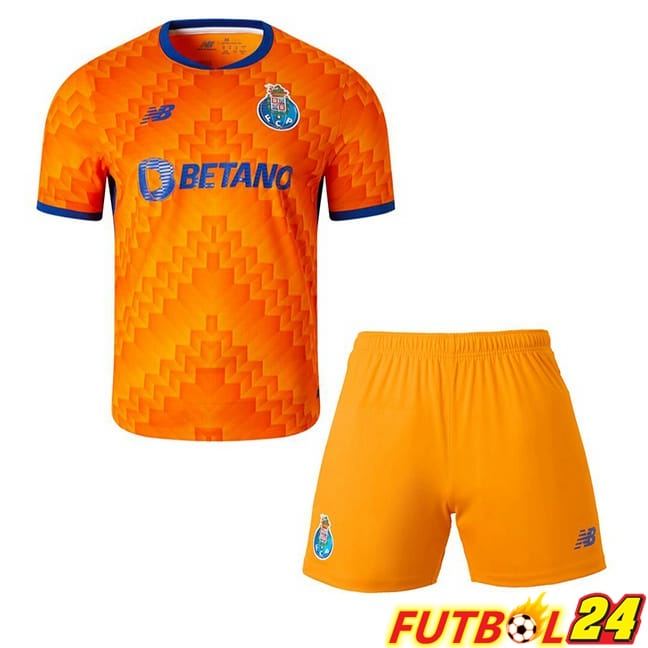 Camisetas De Futbol FC Porto Ninos Segunda Naranja 2024/2025