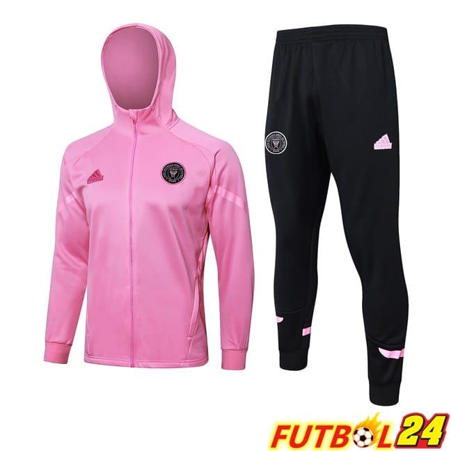 Chandal Futbol - Sudadera Con Capucha Inter Miami CF Rosado 2024/2025