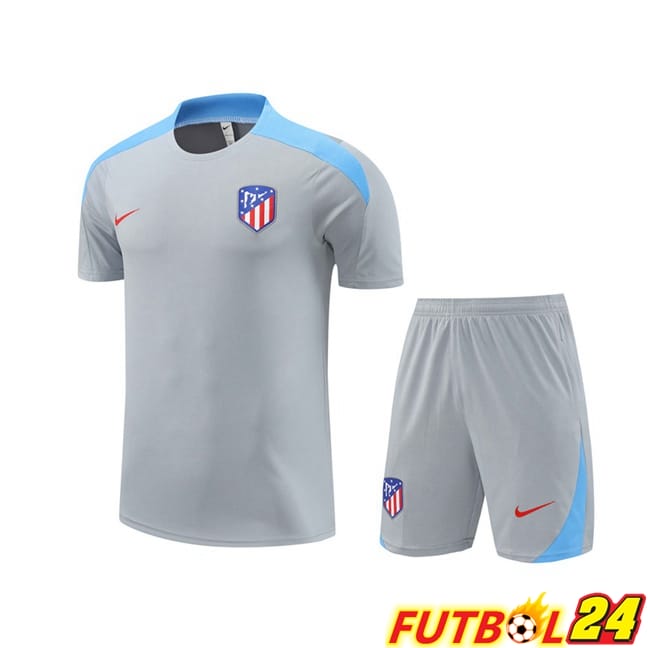 Camiseta Entrenamiento Atletico Madrid + Cortos Gris 2024/2025