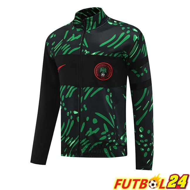 Chaquetas De Futbol Nigeria Negro Verde 2024/2025
