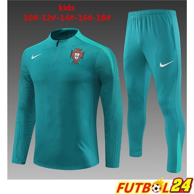 Chandal Equipos De Futbol Portugal Ninos Verde 2024/2025