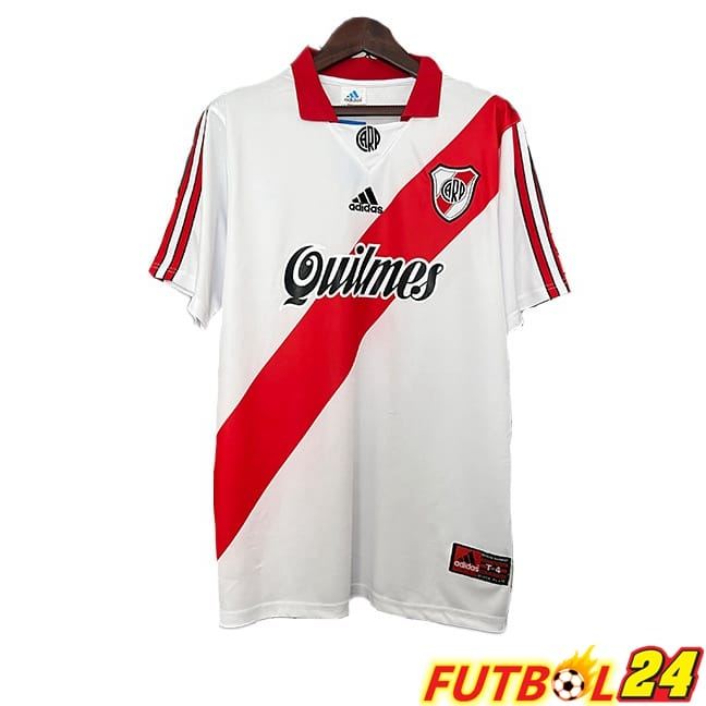 Camisetas De Futbol River Plate Retro Primera Blanco 1998-1999