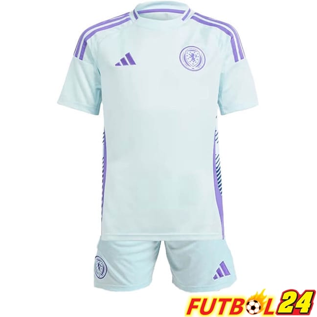 Camisetas De Futbol Escocia Ninos Segunda UEFA Euro 2024