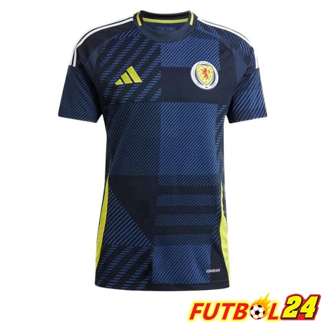 Camiseta Nacional Escocia Primera Azul Real UEFA Euro 2024