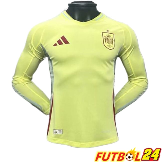 Camisetas De Futbol España Segunda Manga Larga UEFA Euro 2024