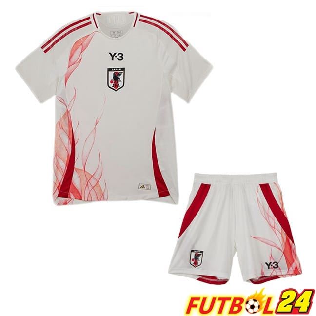 Camiseta Nacional Japon Ninos Segunda Blanco 2024/2025