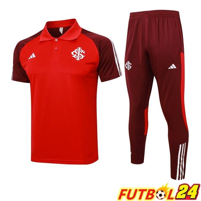 Camiseta Polo SC Internacional + Pantalones Rojo 2024/2025