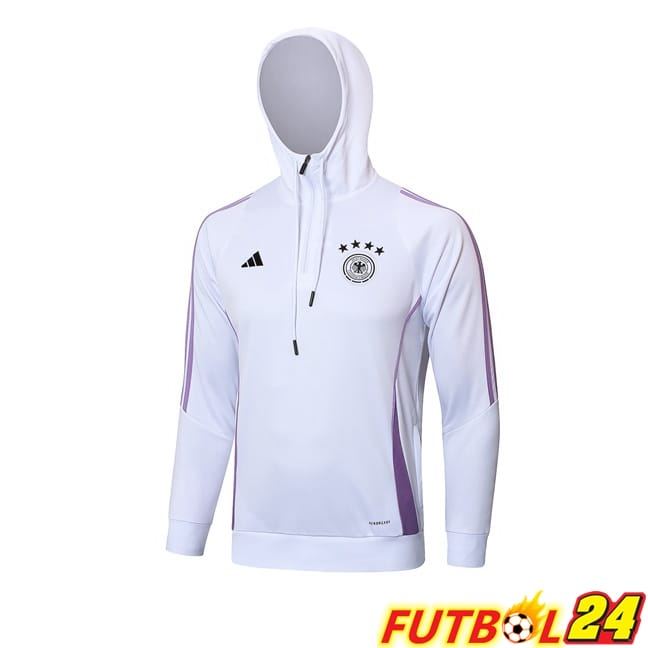 Sudadera Con Capucha Alemania Blanco 2024/2025