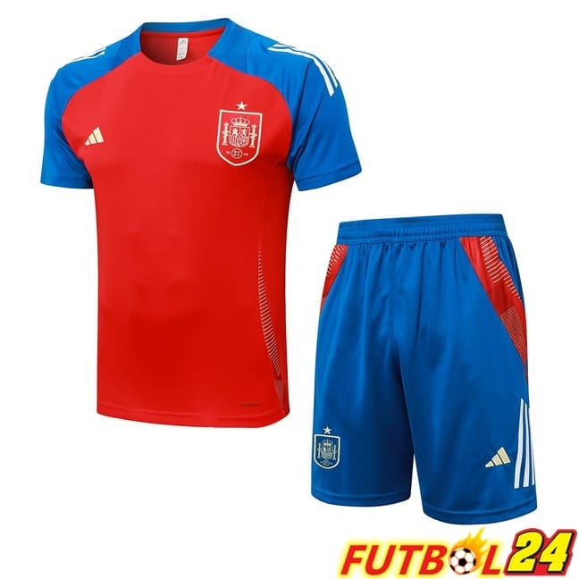 Camiseta Entrenamiento España + Cortos Rojo 2024/2025