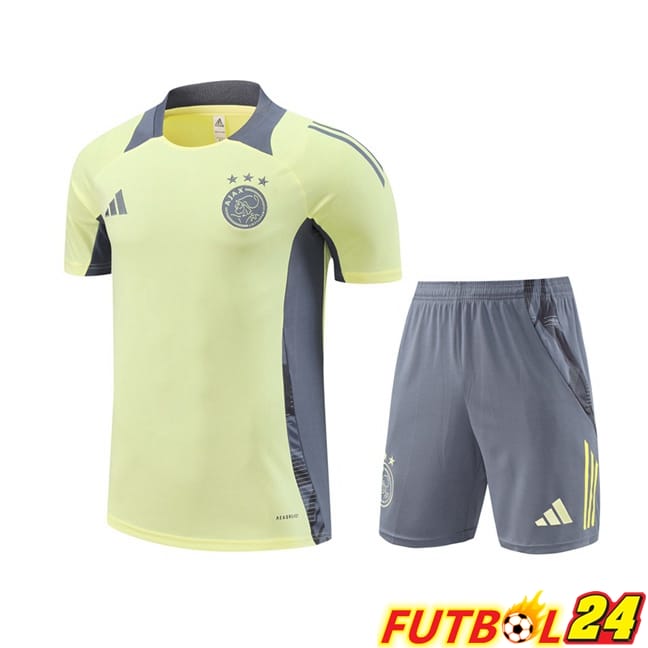 Camiseta Entrenamiento AFC Ajax + Cortos Amarillo 2024/2025