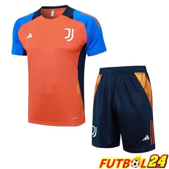 Camiseta Entrenamiento Juventus + Cortos Naranja 2024/2025