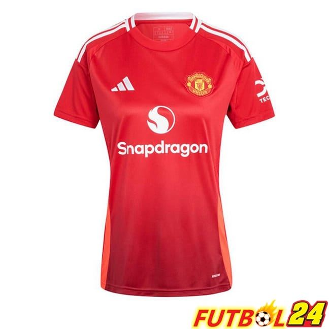 Camisetas De Futbol Manchester United Mujer Primera Rojo 2024/2025