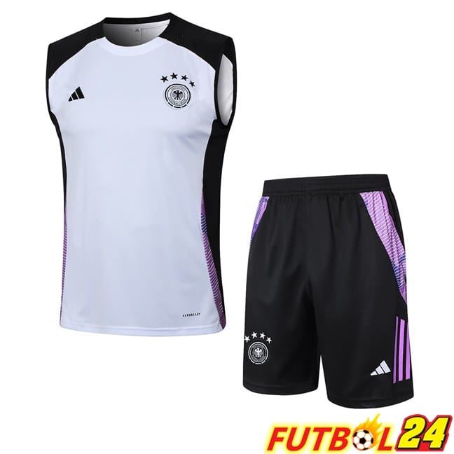 Chalecos De Futbol Alemania + Cortos Blanco 2024/2025