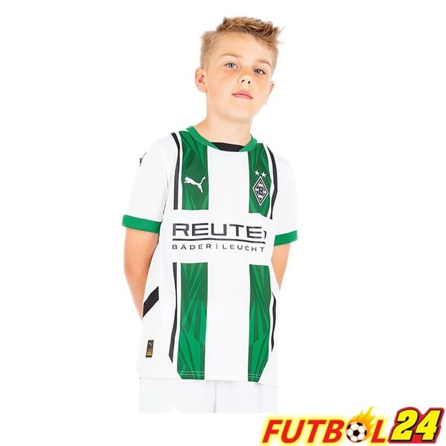 Camisetas De Futbol Monchengladbach Ninos Primera Blanco 2024/2025