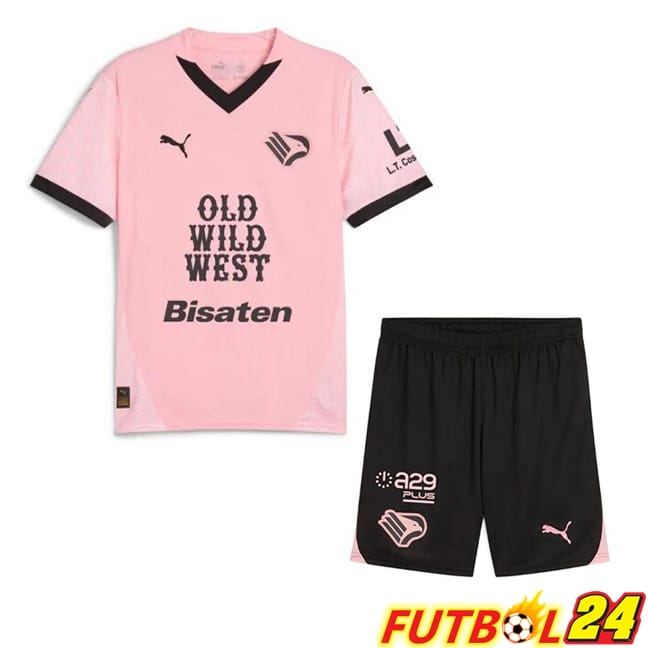 Camisetas De Futbol Palerme FC Ninos Primera Rosado 2024/2025