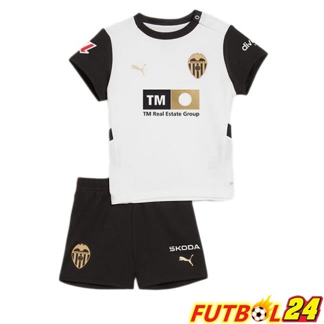 Camisetas De Futbol Valencia CF Ninos Primera Blanco 2024/2025