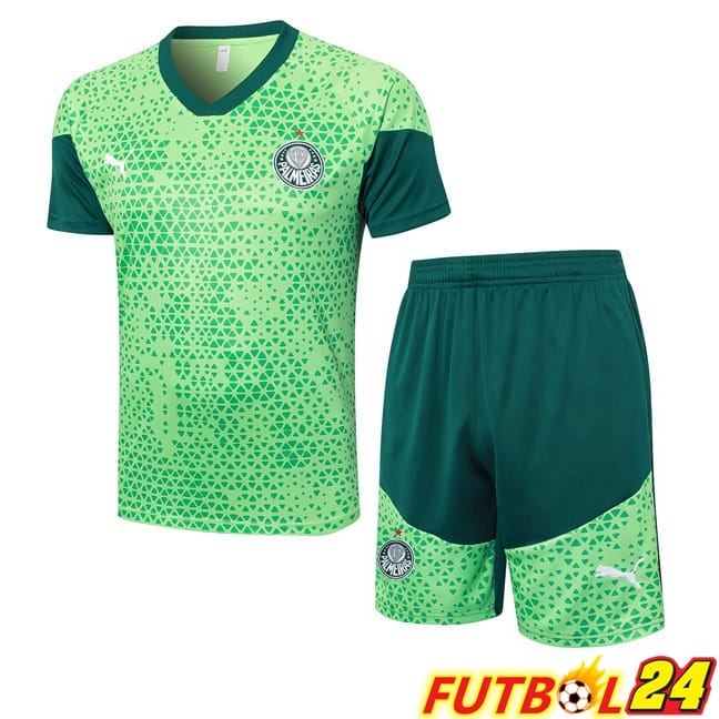 Camiseta Entrenamiento Palmeiras + Cortos Verde 2024/2025