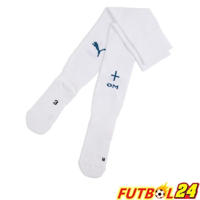 Calcetines De Futbol Marsella OM Primera Blanco 2024/2025