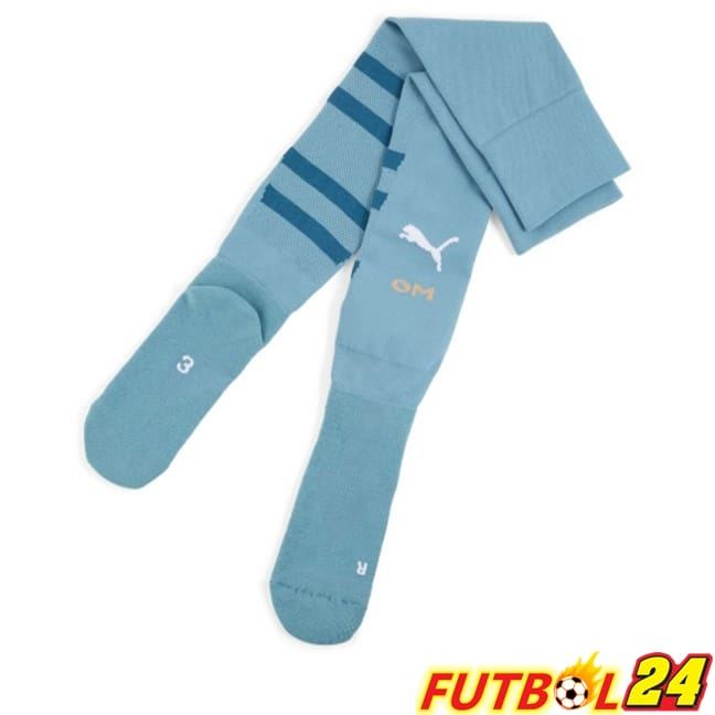 Calcetines De Futbol Marsella OM Segunda Azul 2024/2025