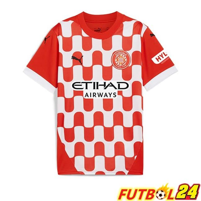 Camisetas De Futbol Girona Primera Rojo Blanco 2024/2025