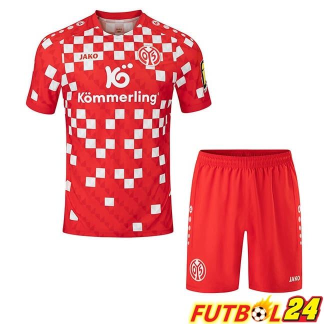 Camisetas De Futbol FSV Mainz 05 Ninos Primera Rojo 2024/2025