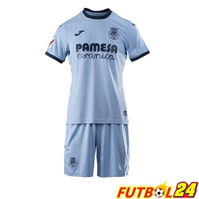 Camisetas De Futbol Villarreal Ninos Segunda Azul 2024/2025