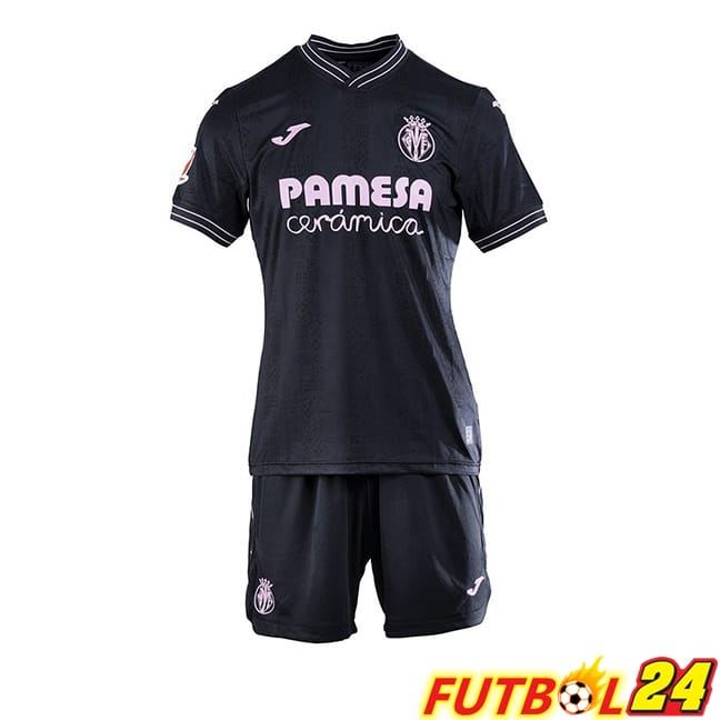 Camisetas De Futbol Villarreal Ninos Tercera Negro 2024/2025