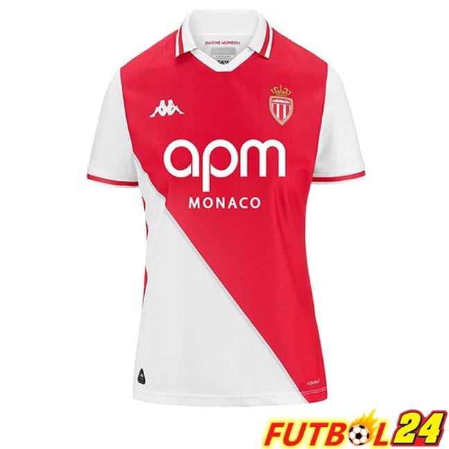 Camisetas De Futbol AS Monaco Mujer Primera 2024/2025