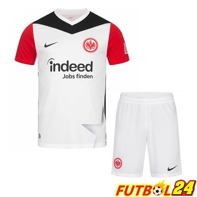 Camisetas De Futbol Eintracht Frankfurt Ninos Primera Blanco Rojo 2024/2025