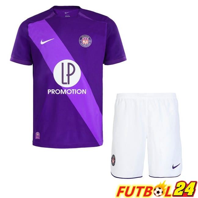 Camisetas De Futbol Toulouse Ninos Primera Púrpura 2024/2025