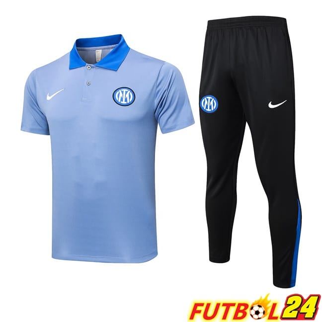Camiseta Polo Inter Milan + Pantalones Azul 2024/2025