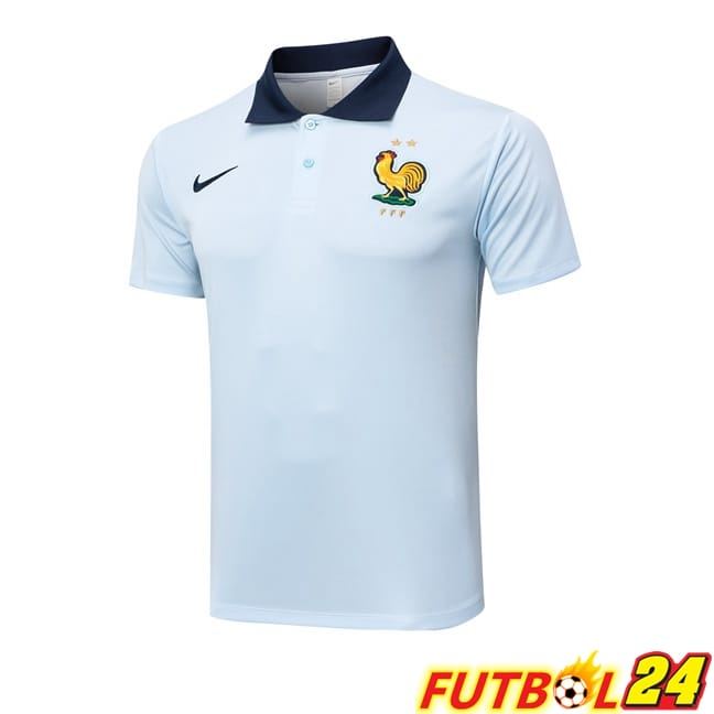 Camiseta Polo Francia Azul 2024/2025