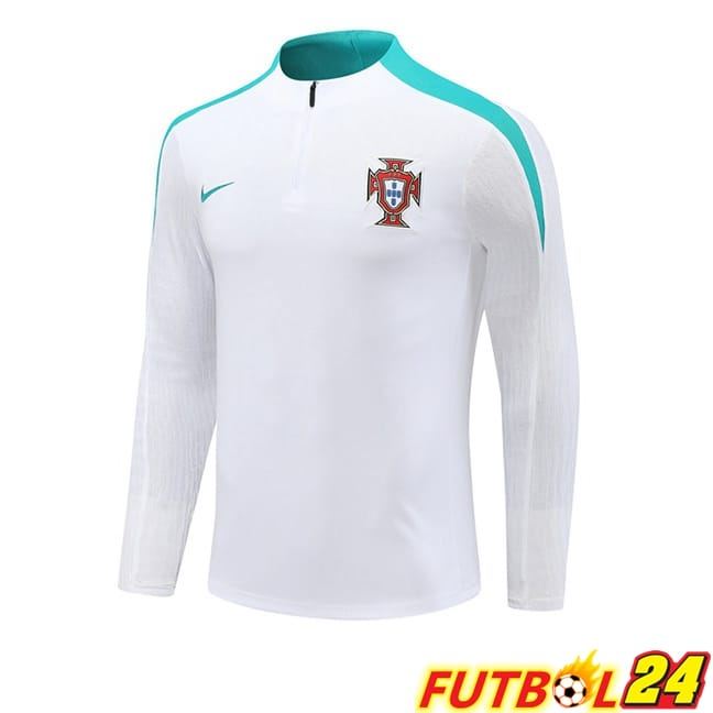 Sudadera De Entrenamiento Portugal Blanco 2024/2025