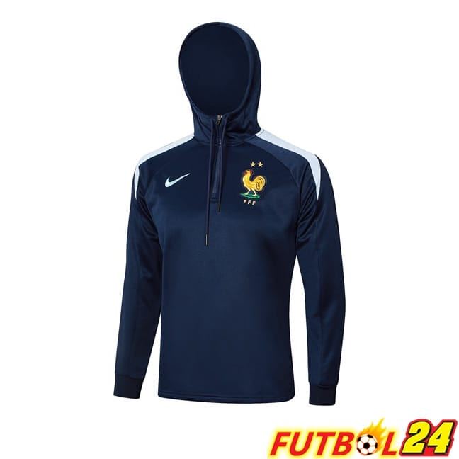 Sudadera Con Capucha Francia Azul Real 2024/2025