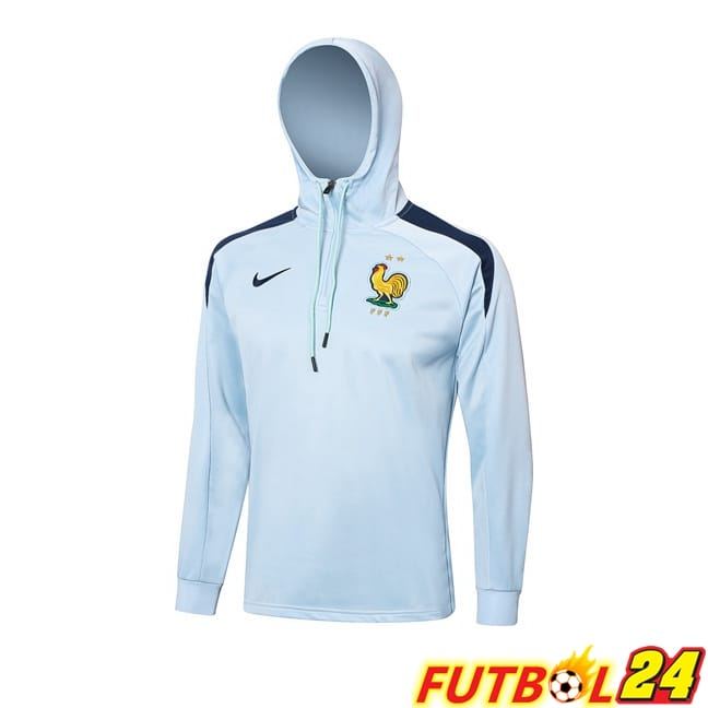 Sudadera Con Capucha Francia Azul 2024/2025
