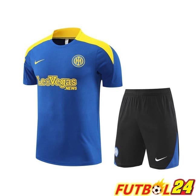Camiseta Entrenamiento Inter Milan + Cortos Azul 2024/2025
