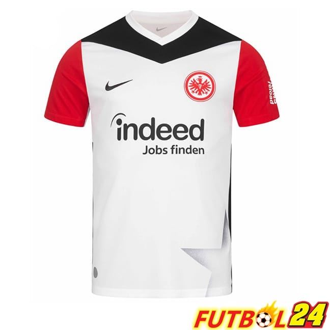 Camisetas De Futbol Eintracht Frankfurt Primera Blanco Rojo 2024/2025