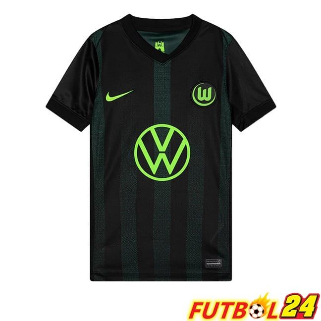 Camisetas De Futbol Vfl Wolfsburg Segunda Negro 2024/2025