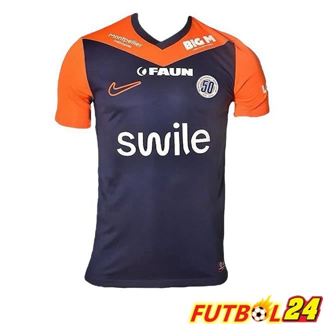 Camisetas De Futbol Montpellier HSC Primera Azul Naranja 2024/2025