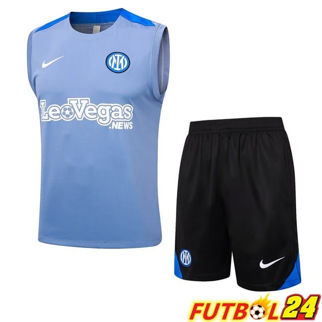 Chalecos De Futbol Inter Milan + Cortos Azul 2024/2025