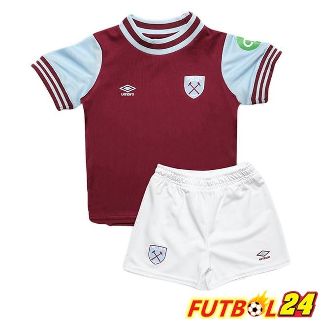 Camisetas De Futbol West Ham United Ninos Primera Rojo 2024/2025