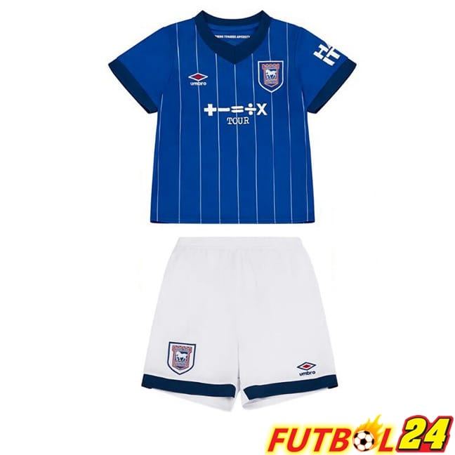 Camisetas De Futbol Ipswich Town Ninos Primera Azul 2024/2025