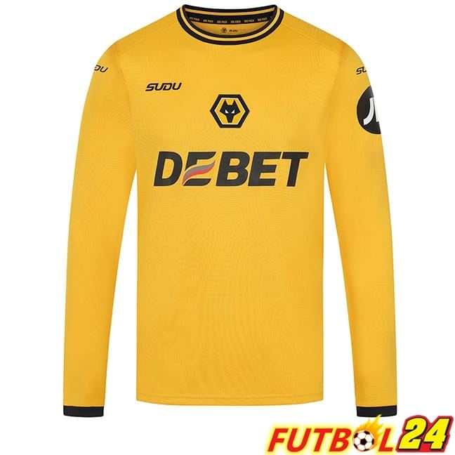 Camisetas De Futbol Wolves Primera Manga Larga 2024/2025