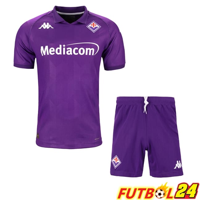 Camiseta ACF Fiorentina Primera + Cortos 2024/2025