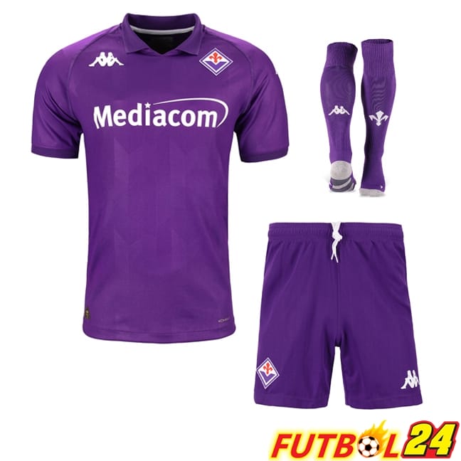 Camiseta ACF Fiorentina Primera (Cortos + Calcetines) 2024/2025
