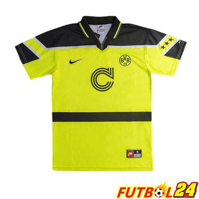 Camisetas De Futbol Dortmund BVB Retro Champions League Amarillo 1996-1997